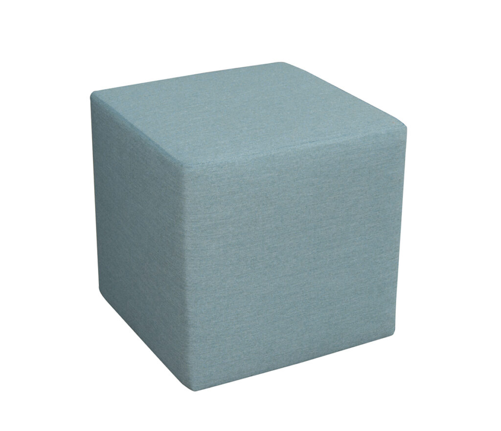 COZY pouf cuadrado- 45x45xh45cm - acqua - CFBF555AC