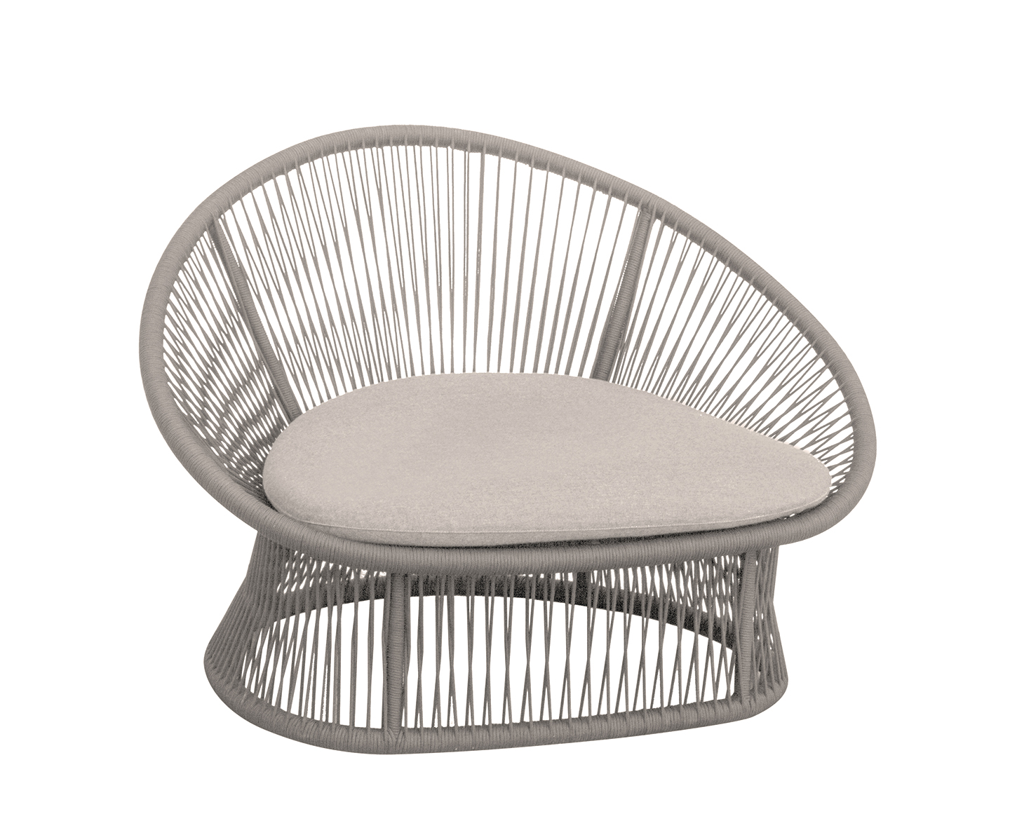 SPADE butaca alu rope con cojin - 108x85xh76cm - champagne-khaki - CBTS6101KHC