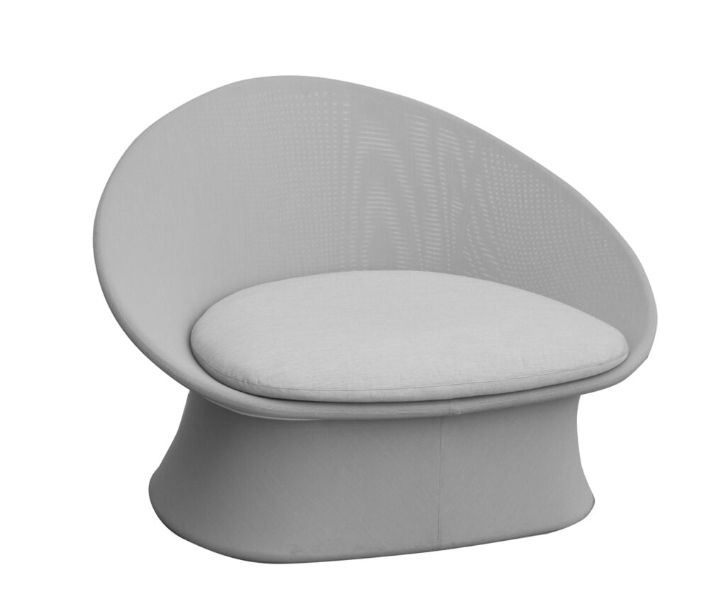 SPADE butaca alu sling con cojin - 108x85xh75cm - silver black - CTXS6101SBC