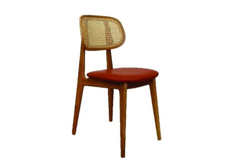 chaise bois rotin restaurant